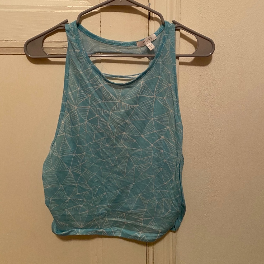 Size small Delias blue crop top
